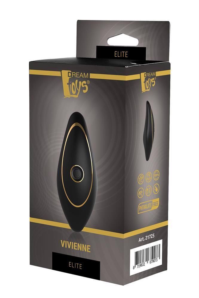 Вибратор в трусики Dream Toys Elite Vivienne, 10,5 см (черный)