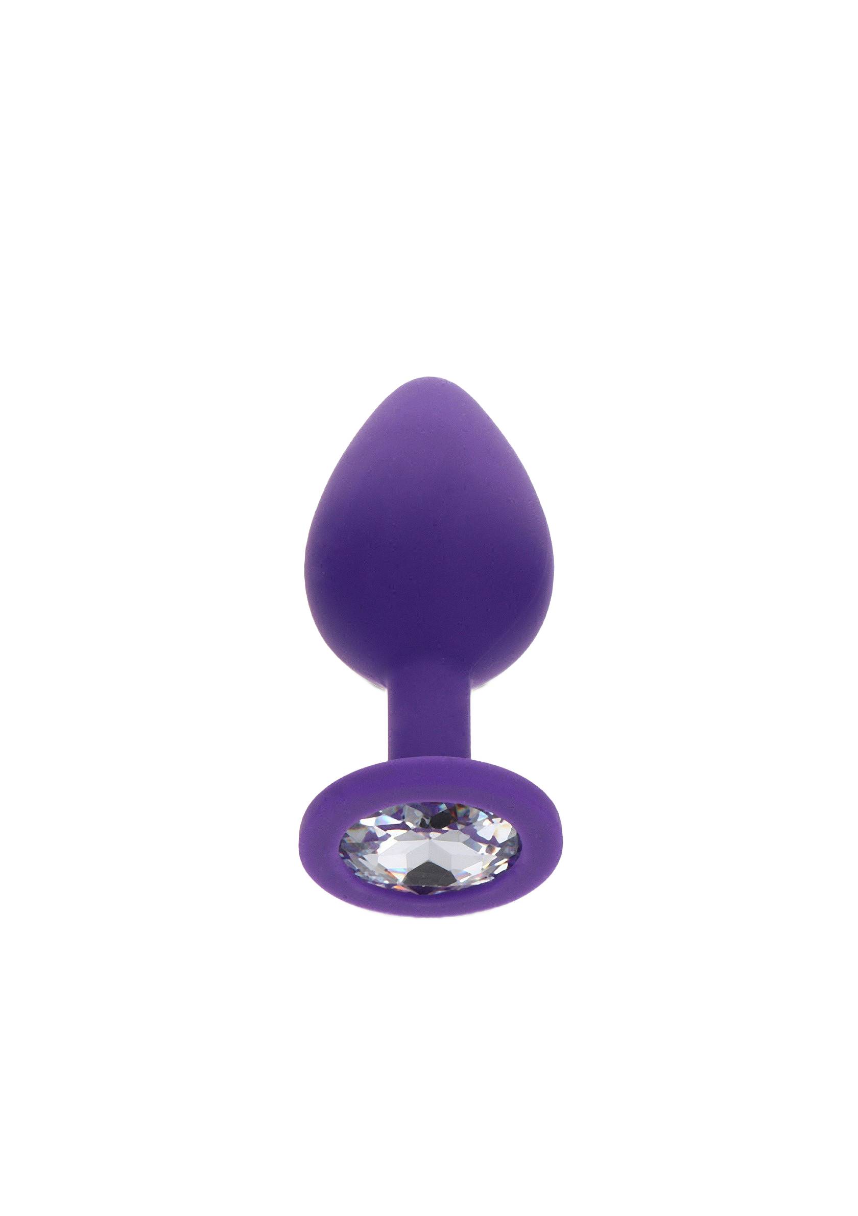 Анальна пробка ToyJoy Anal Play Diamond Booty Jewel M, 8 см (фіолетовий)