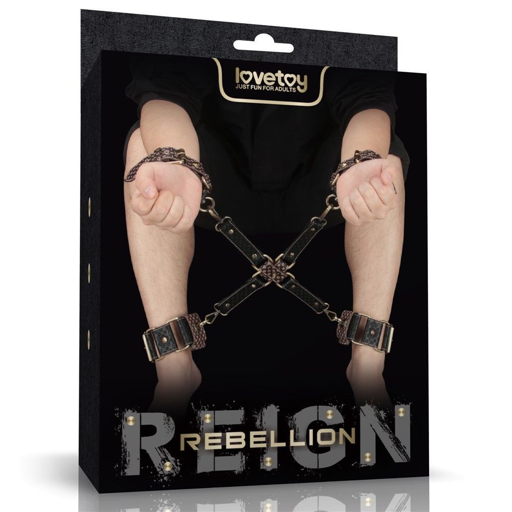 BDSM набор Rebellion Reign Hogtie Set (черный)