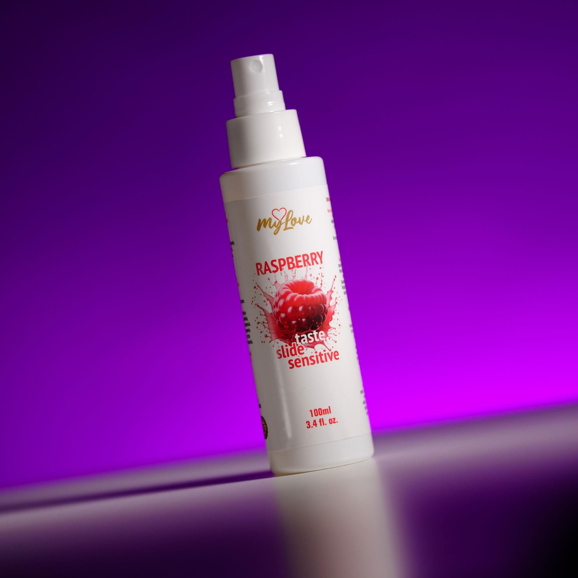 Лубрикант на водной основе MyLove Taste Slide Sensitive Raspberry, 100 мл