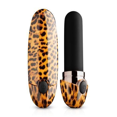 Вибратор Asha Lipstick Mini, 10 см (леопардовый)