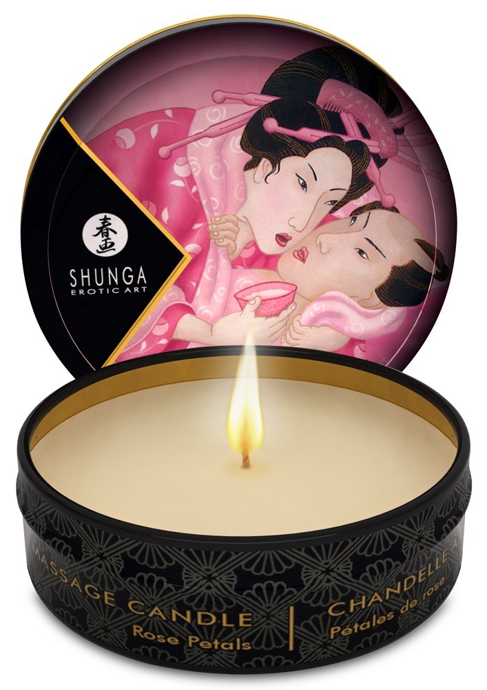 Массажная свеча Shunga Massage Candle роза, 30 мл