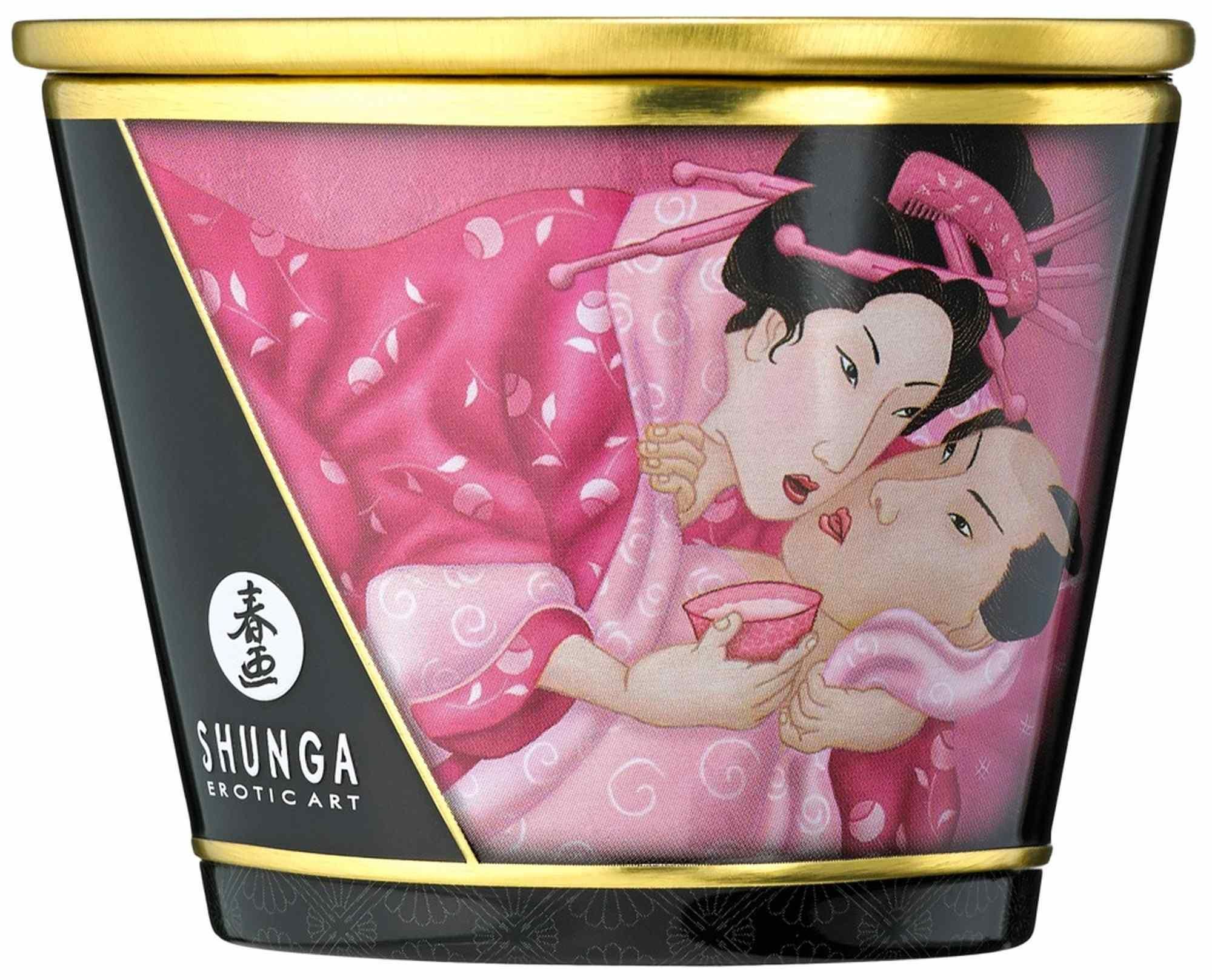Масажна свічка Shunga Massage Candle троянда, 170 мл
