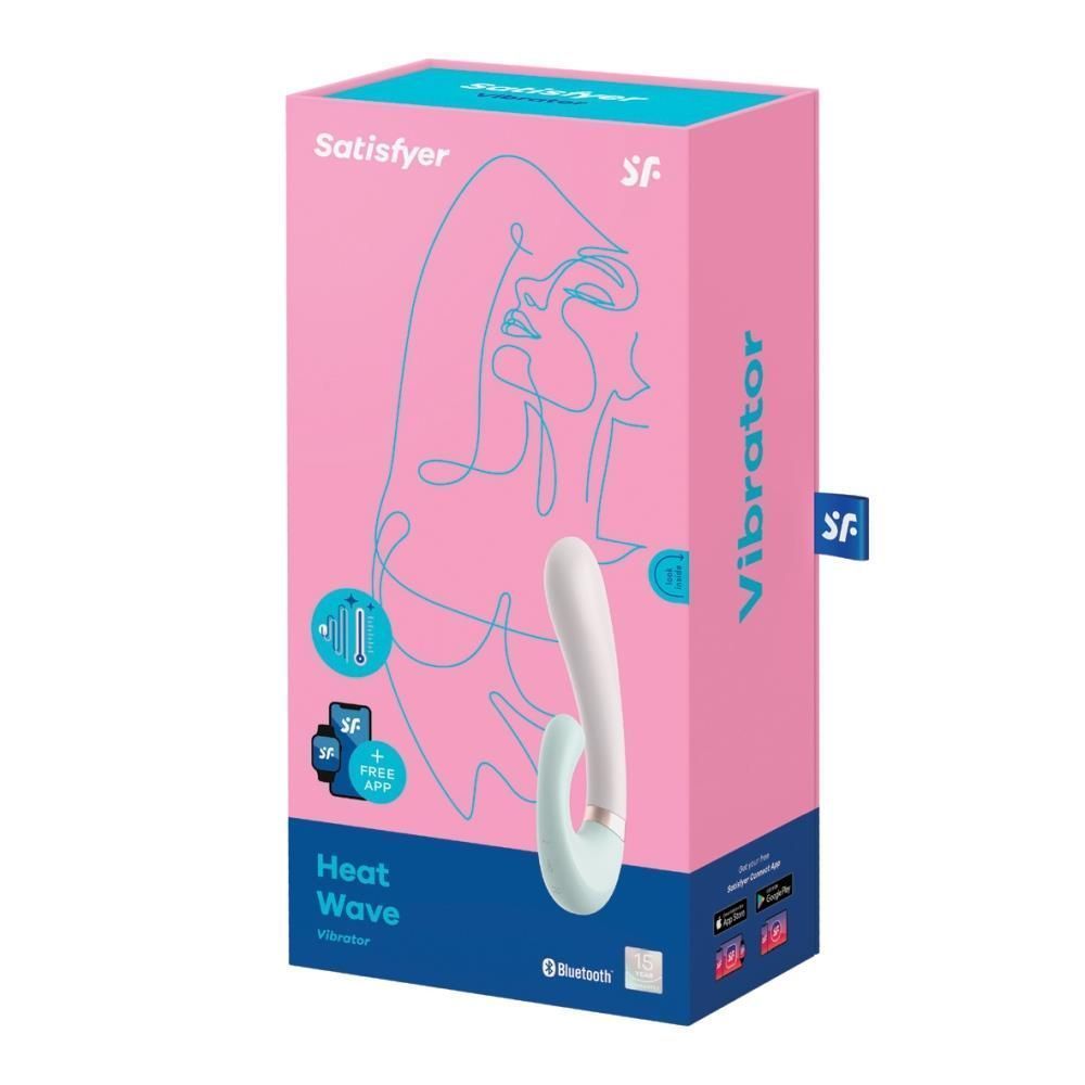 Wibrator królik Satisfyer Heat Wave, 20 cm (miętowy)