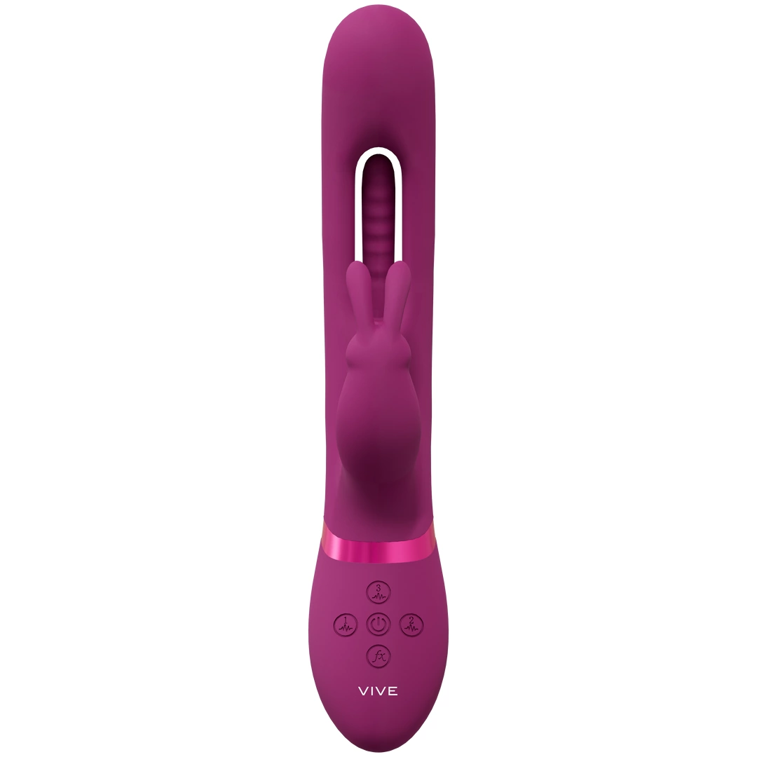 Вибратор-кролик Vive Mika G-Spot, 23.2 см (розовый)