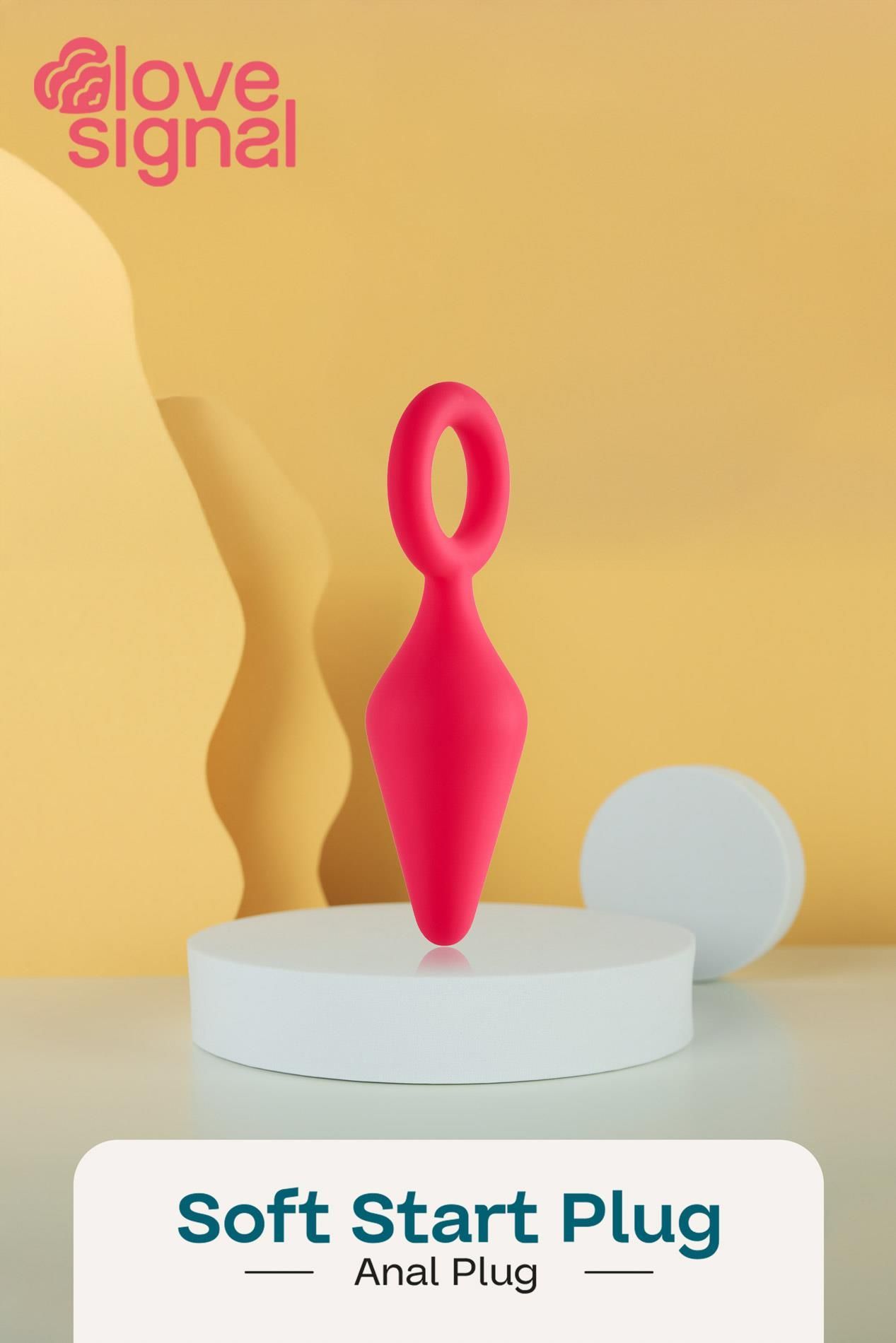 Korek analny Dream Toys Soft Start Plug, 9 cm (różowy)