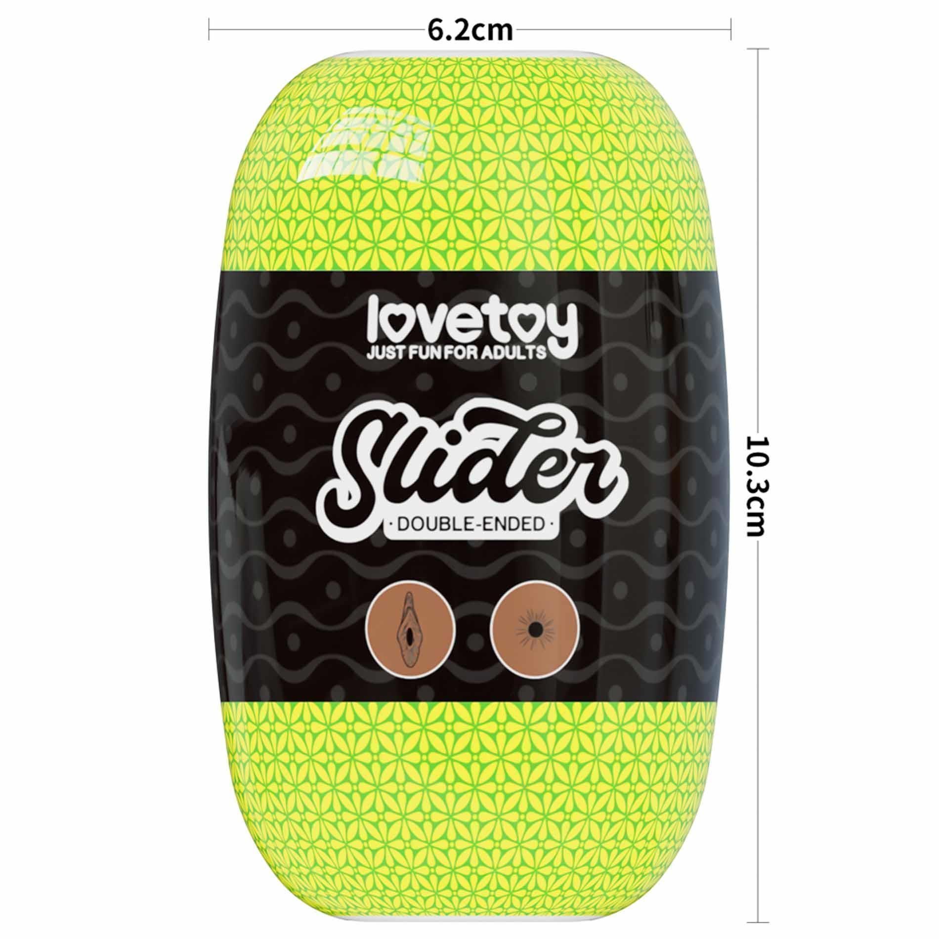 Masturbator podwójny Lovetoy Slider Double-Ended Vagina and Anus (brązowy)