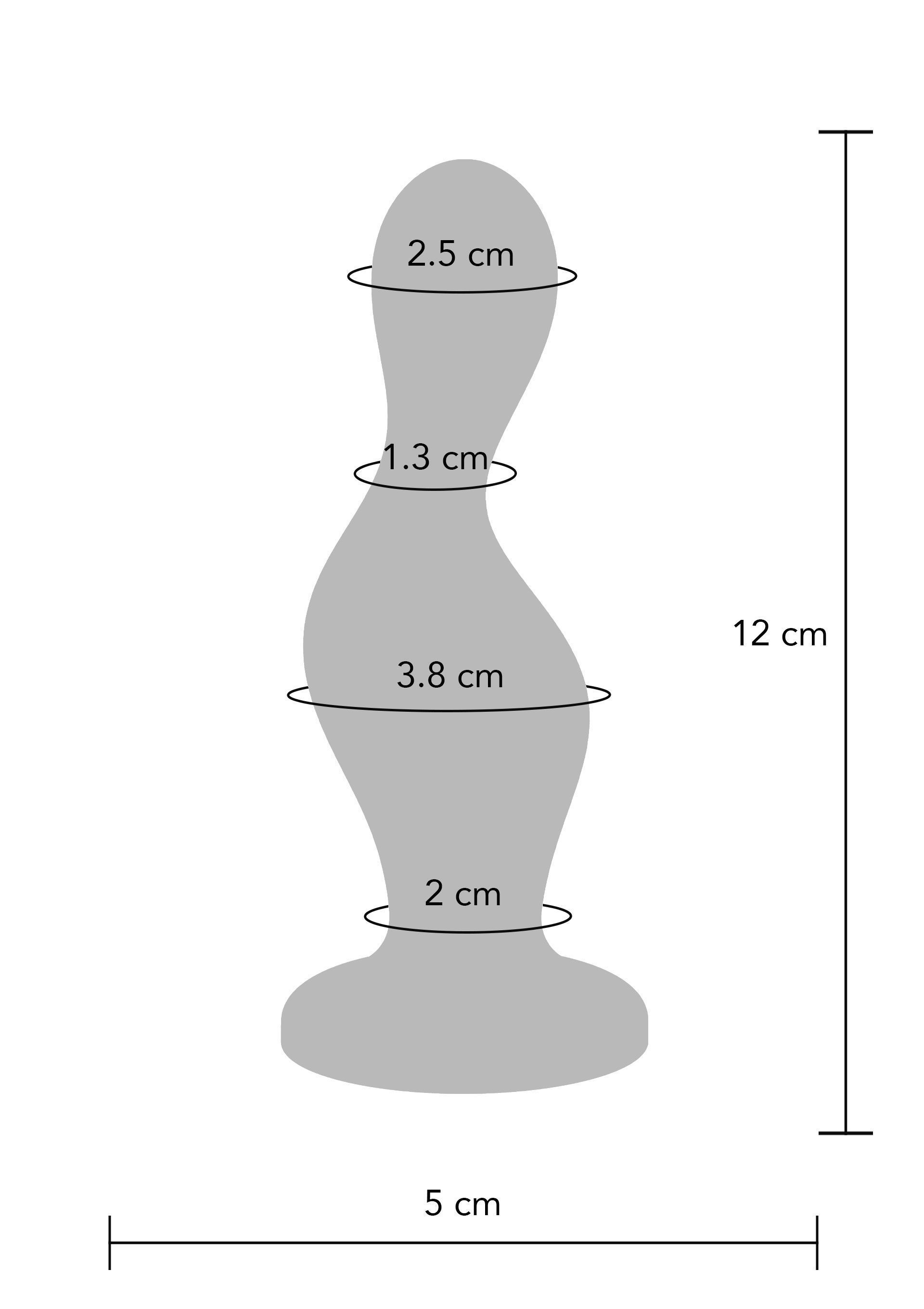 Анальна пробка TOYJOY The Hitter Buttplug, 13 см (синій)