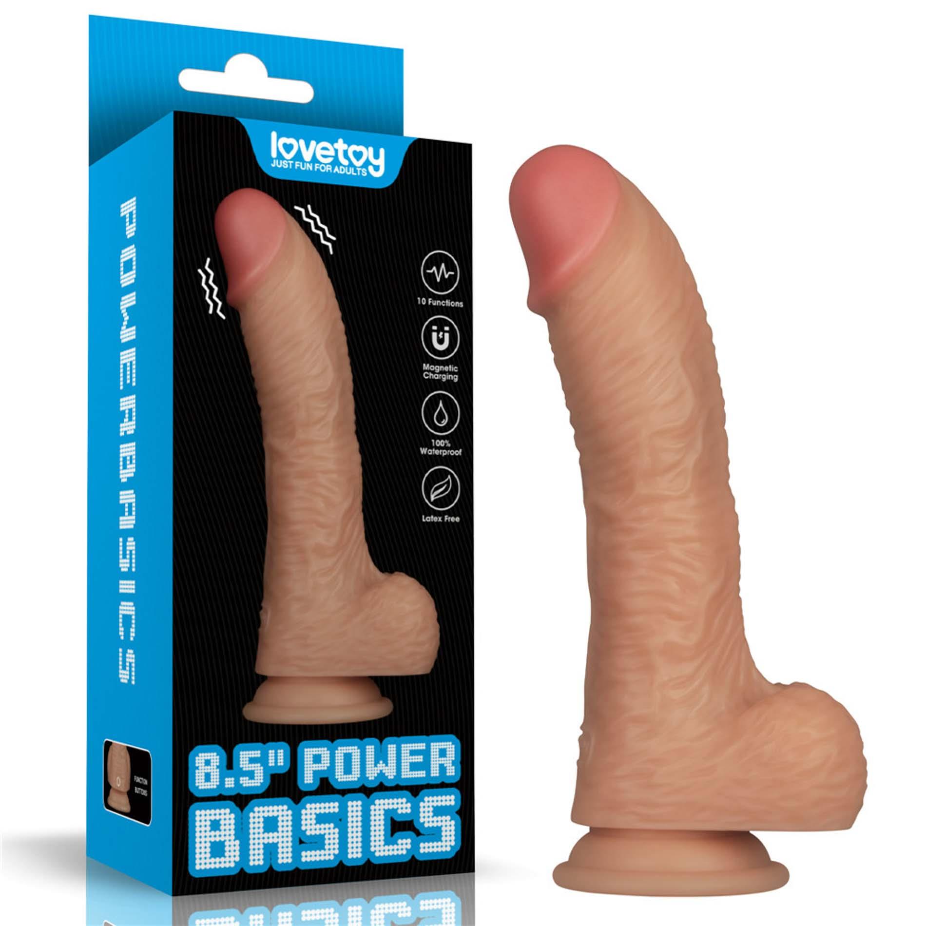 Вибратор Lovetoy Power Basics Cock 8.5'', 21.6 см (телесный)