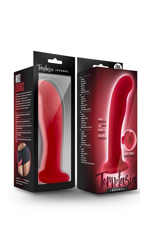 Фаллоимитатор Temptasia Jezebel, 15,7 см (красный)