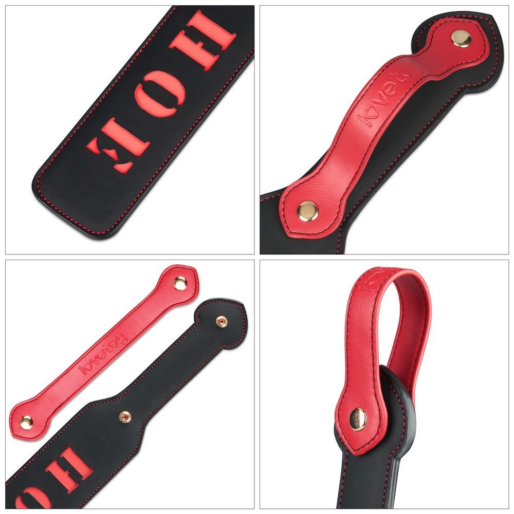 Плеть Rebellion Reign Paddle "Hoe", 38 см (чорний)