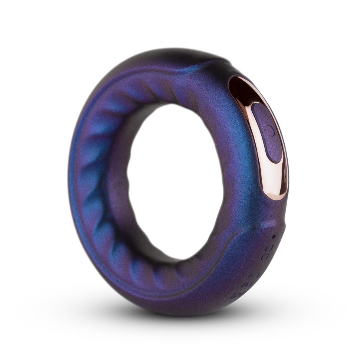 Эрекционное кольцо Hueman Saturn Vibrating Cock And Ball Ring, 8,5 см (фиолетовый)