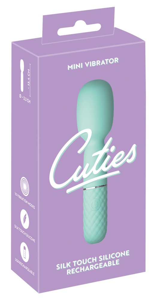 Вибратор Cuties Mini Wand 5.Gen, 13.4 см (зеленый)
