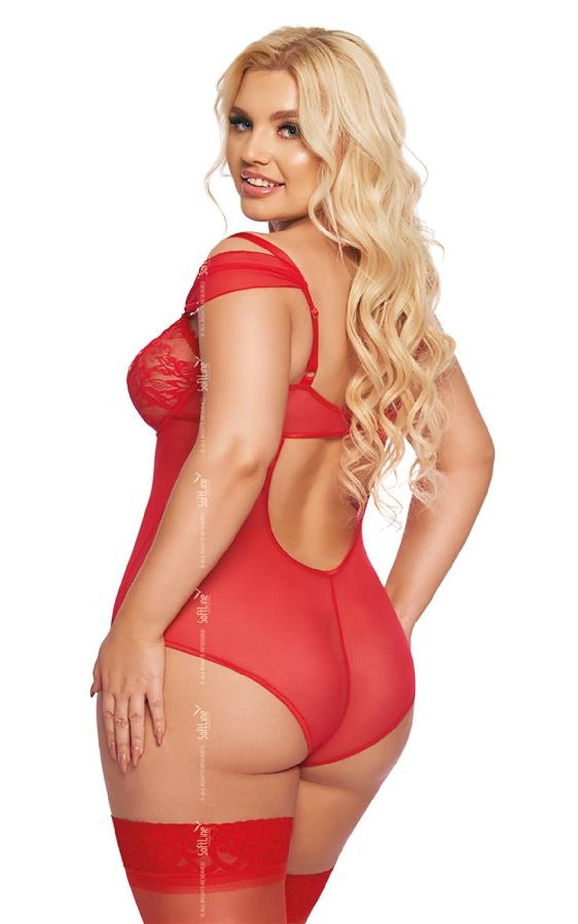 Боди Softline Dora, 2XL (красный)