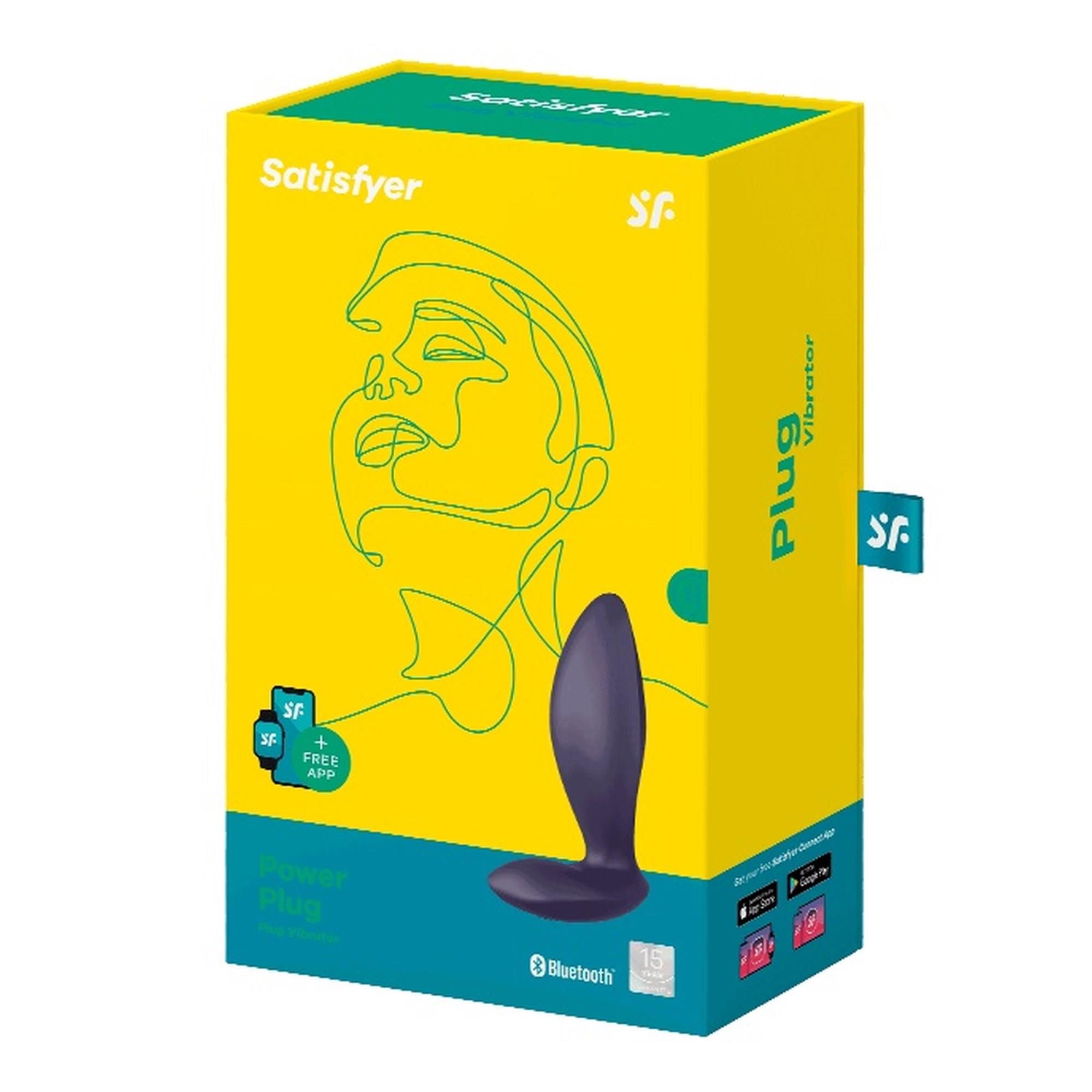 Wibrujący korek analny Satisfyer Power Plug, 11,3 cm (fioletowy)