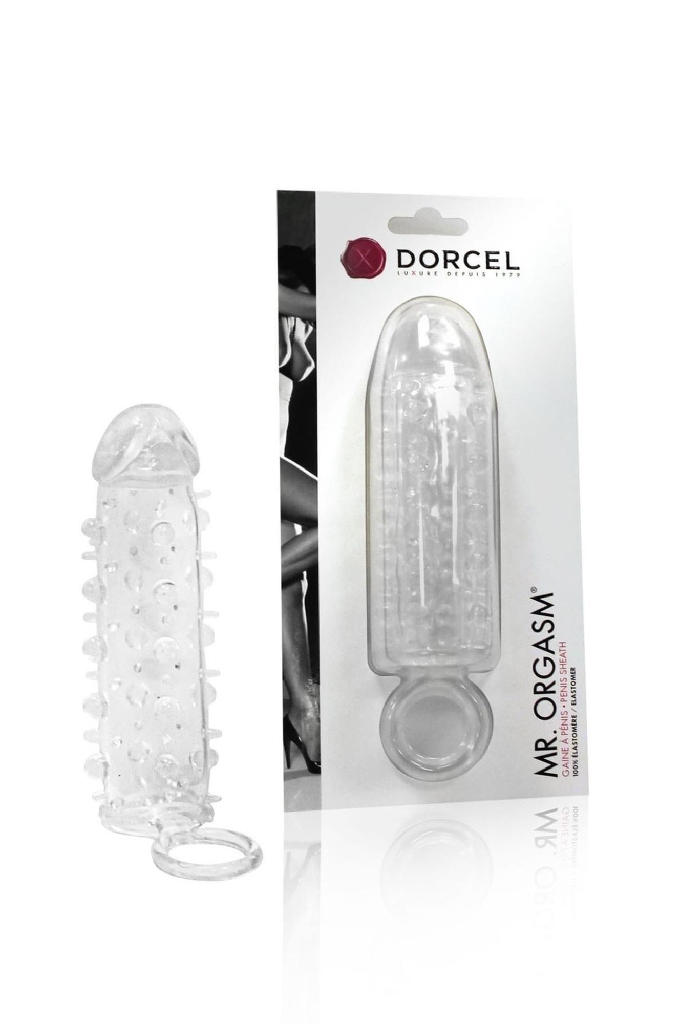 Насадка на пеніс Dorcel Mr. Orgasm, 18 см (прозорий)