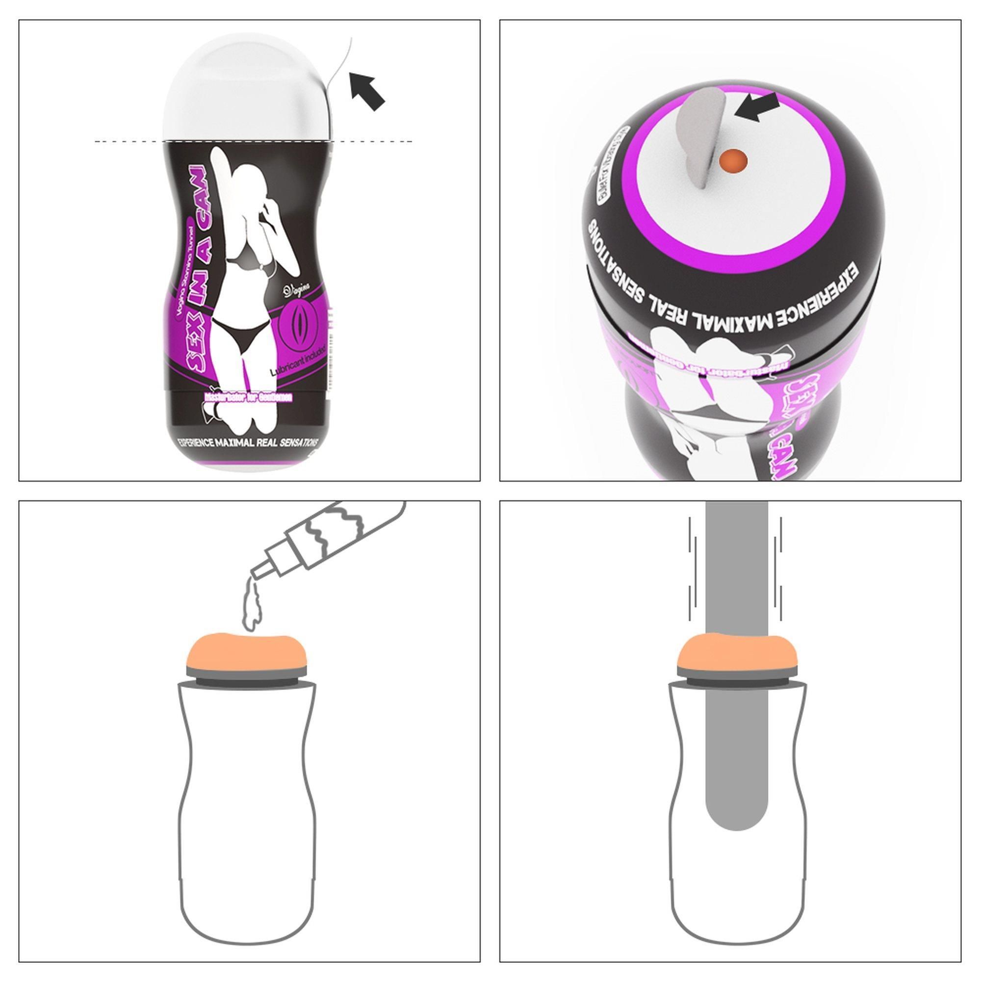 Мастурбатор LoveToy Sex In A Can Vagina Stamina Tunnel (телесный)