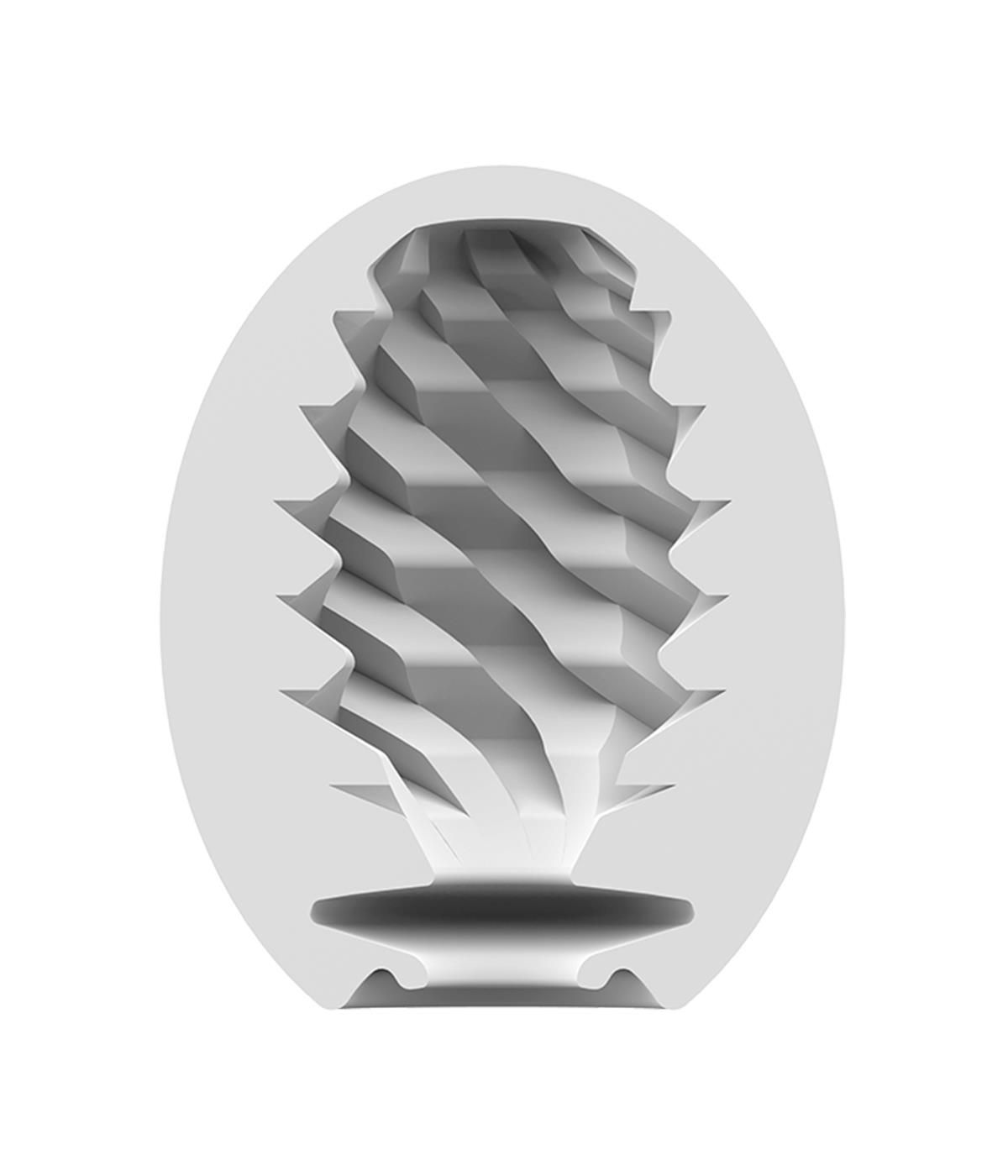 Мастурбатор яйце Satisfyer Single Egg Fierce (білий)