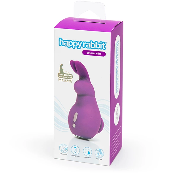 Вибратор для клитора Happy Rabbit Mini Ears, 11,4 см (фиолетовый)