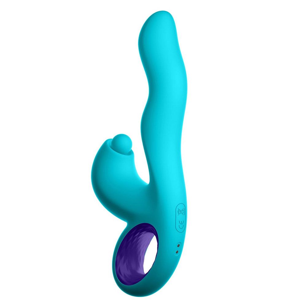 Вибратор-кролик Femme Funn Klio G-Spot, 21,3 см (бирюзовый)