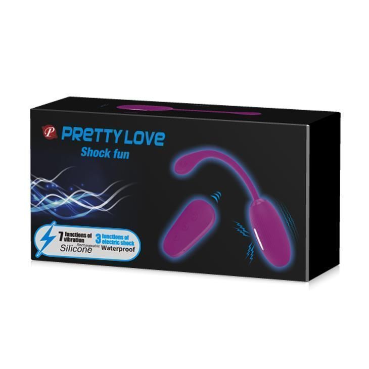 Виброяйцо Pretty Love Shock Fun, 19 см (фиолетовый)