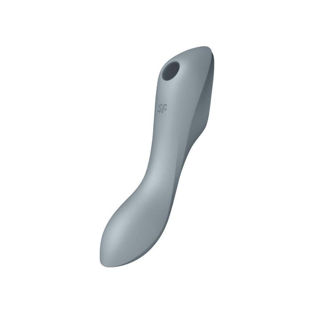 Вакуумный стимулятор клитора с вибрацией Satisfyer Curvy Trinity 3 (серый)
