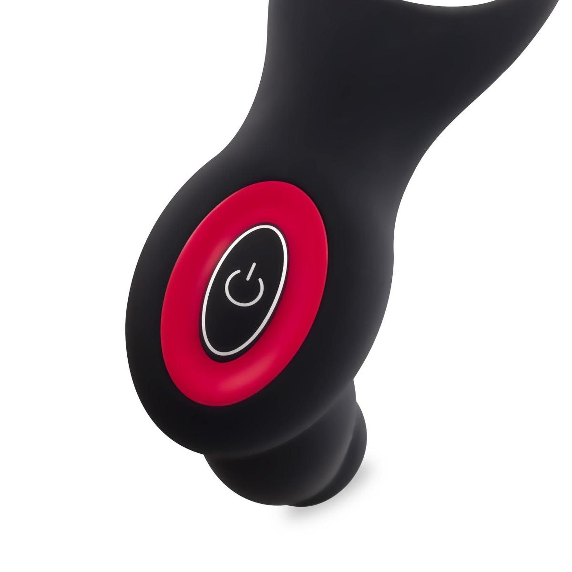 Стимулятор простаты Teazers Cock & Ball Ring, 7.5 см (черный)