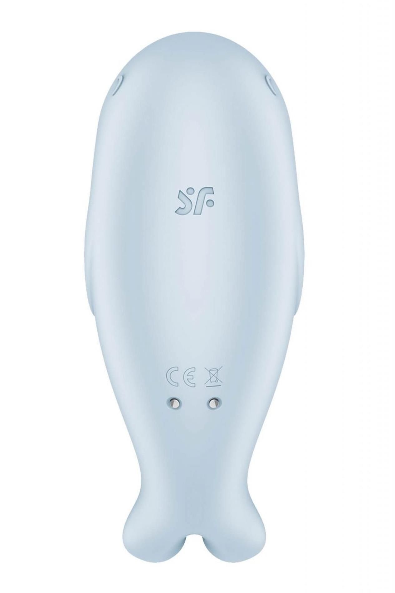 Вакуумный стимулятор клитора с вибрацией Satisfyer Seal You Soon (голубой)