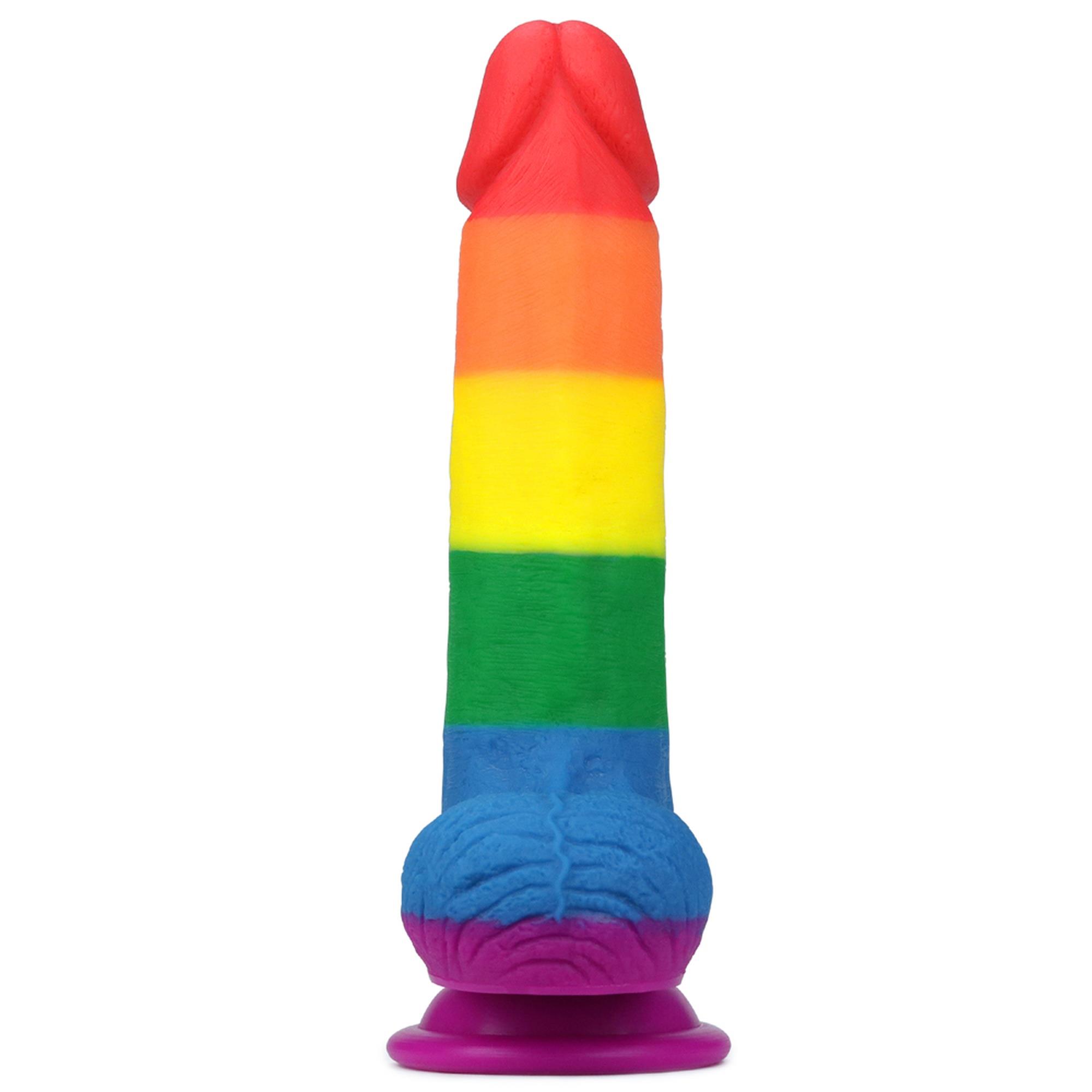 Фаллоимитатор LoveToy Prider Dildo 7.5", 19.5 см (радужный)