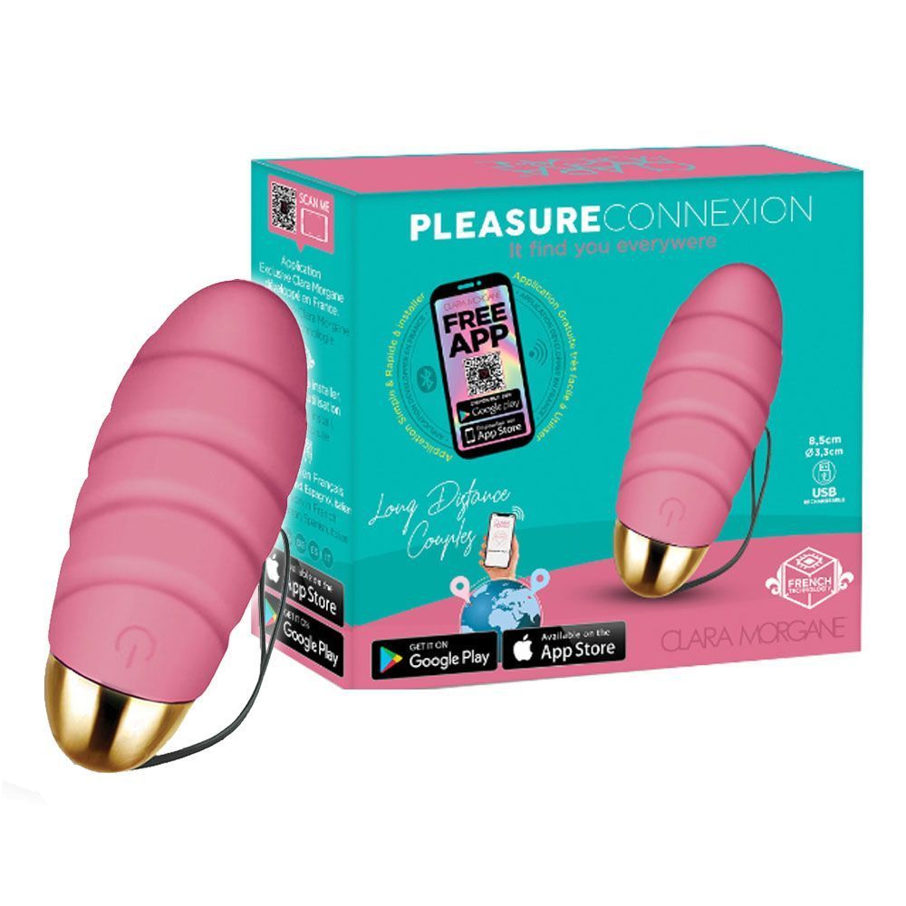 Виброяйцо Clara Morgane Pro Pleasure Connexion, 8,5 см (розовый)