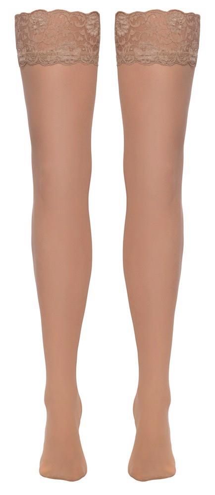 Чулки Cottelli Legwear Anclipsen, M (бежевый)