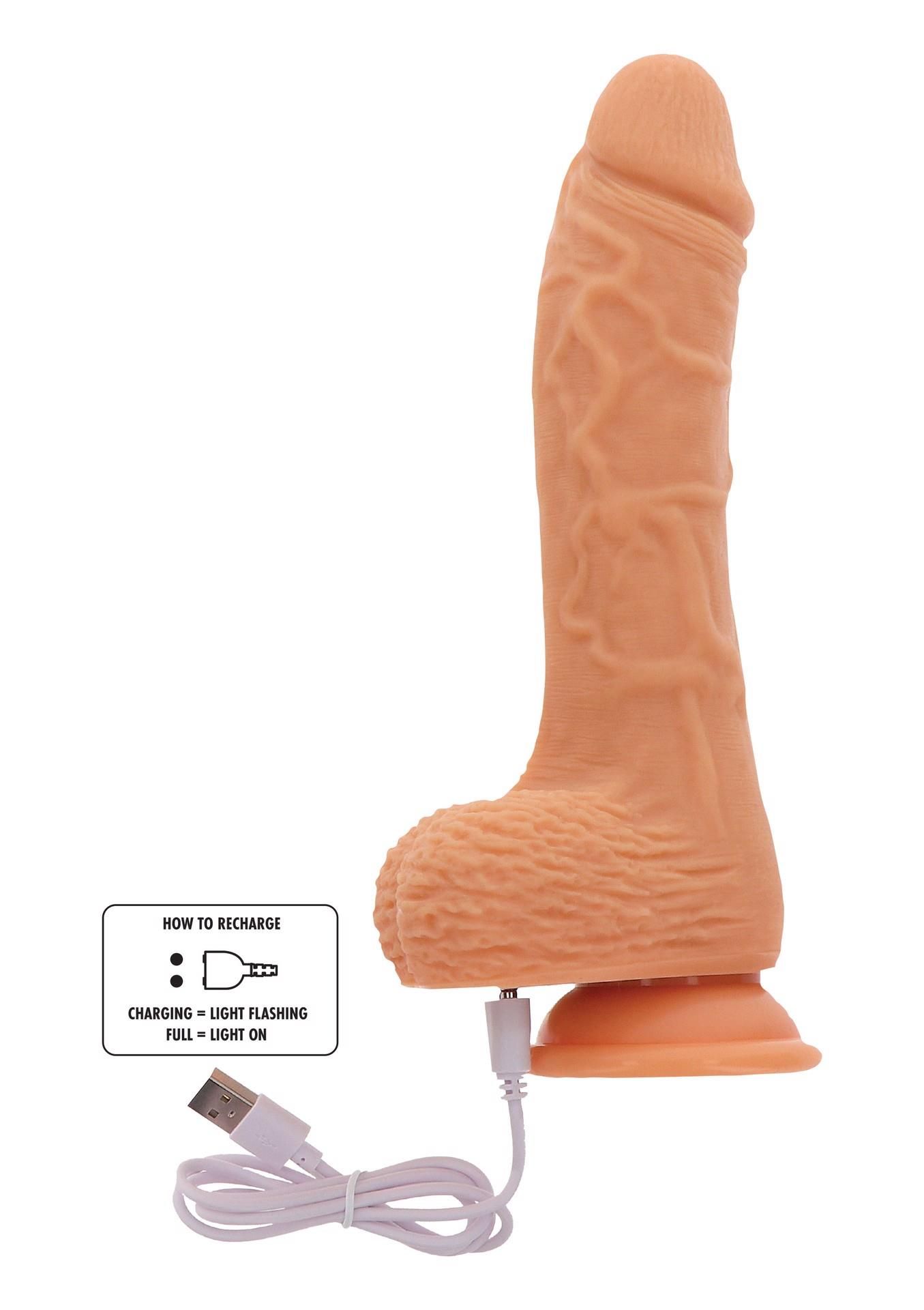 Вибратор Get Real Naked, 20 см (телесный)