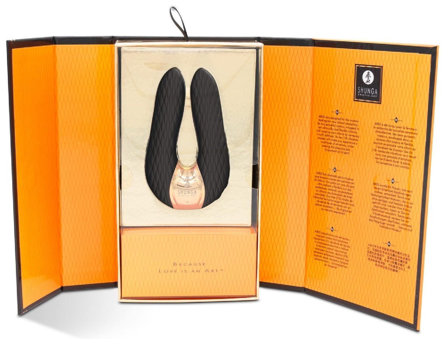 Вібратор Shunga Aiko Intimate, 10.8 см (чорний)