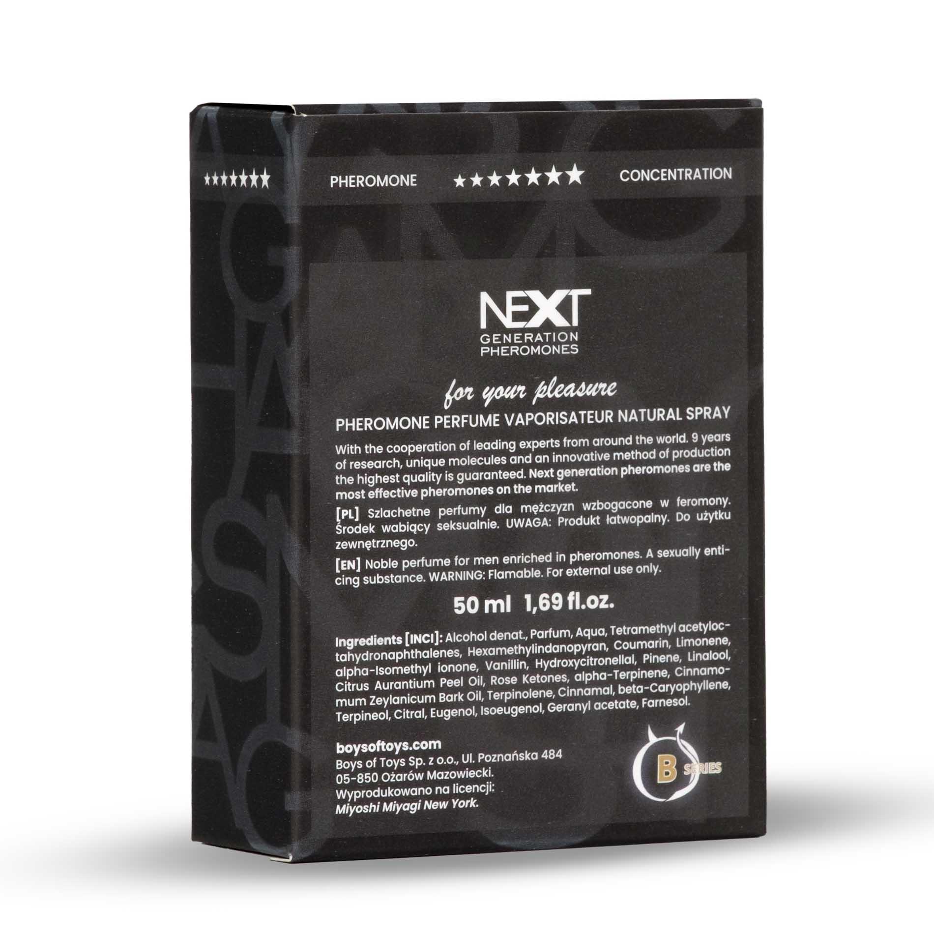 Męskie perfumy z feromonami Miyoshi Miyagi Next, 50 ml