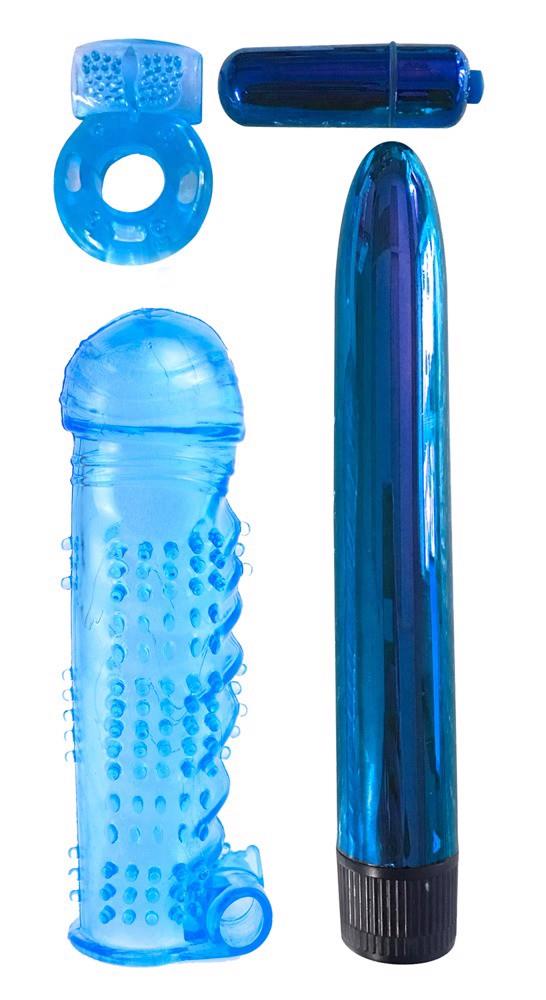 Набор секс-игрушек Classix Ultimate Pleasure Couple’s Kit, 4 шт (синий)