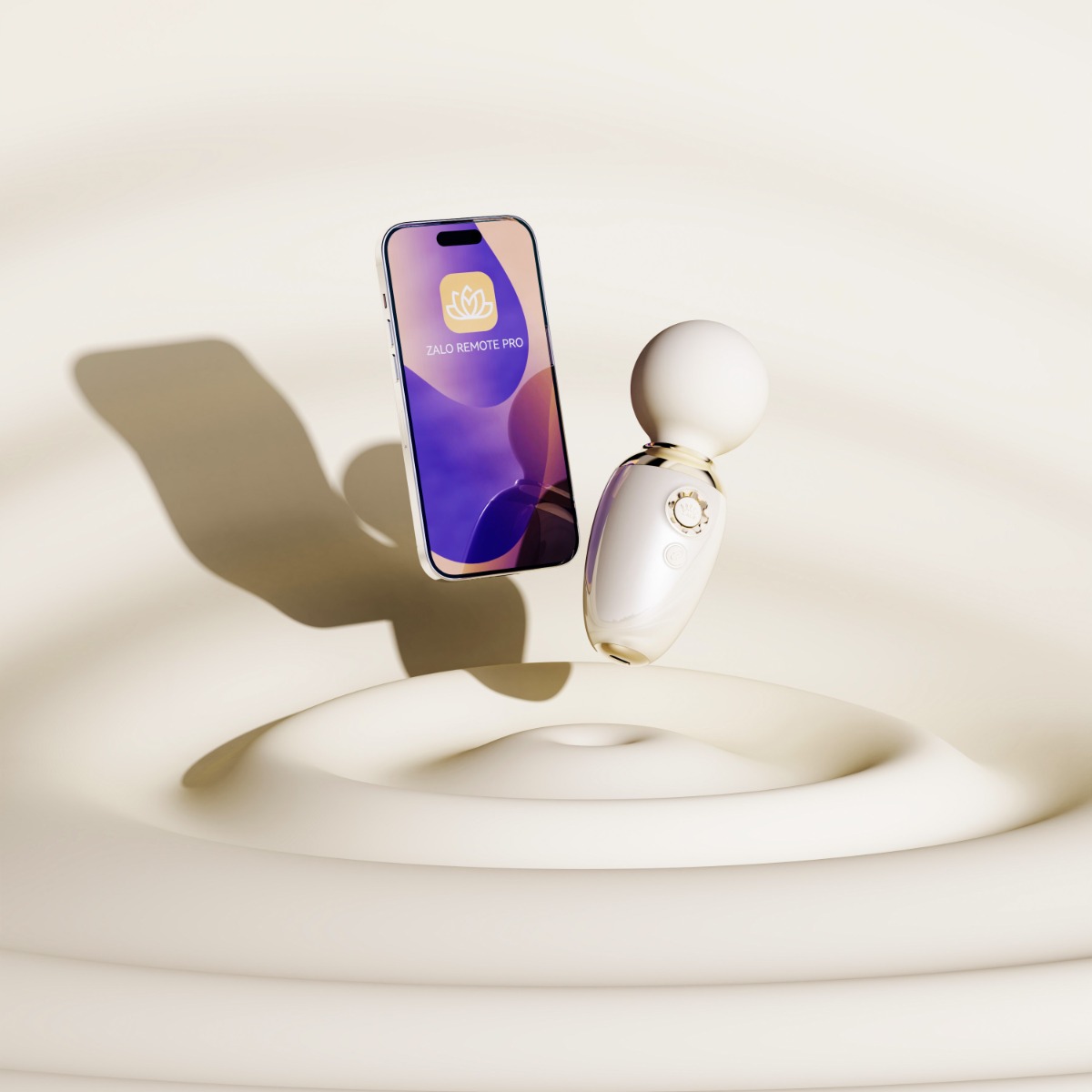 Wibrator łechtaczki Zalo Ava Ivory, 8,9 cm (biały)