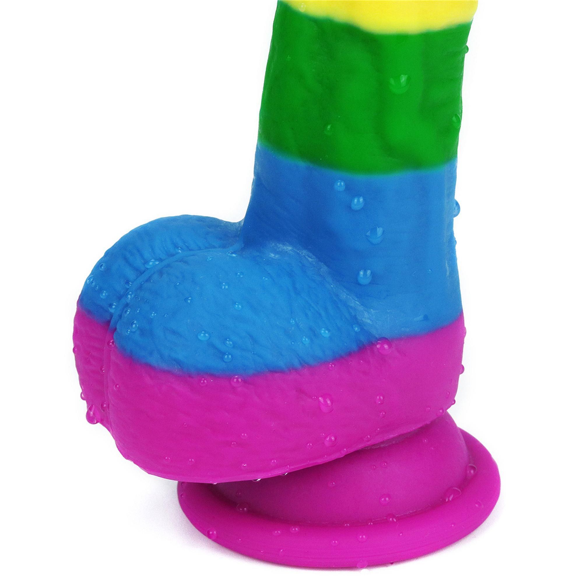 Фаллоимитатор LoveToy Prider Dildo 8", 20.5 см (радужный)
