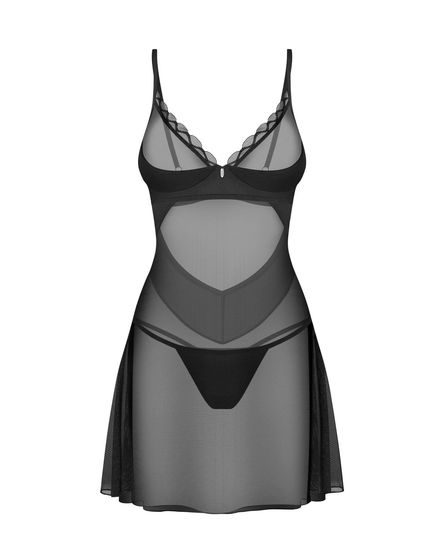 Seksowny komplet bielizny Obsessive Stelisa, S/M (czarny)
