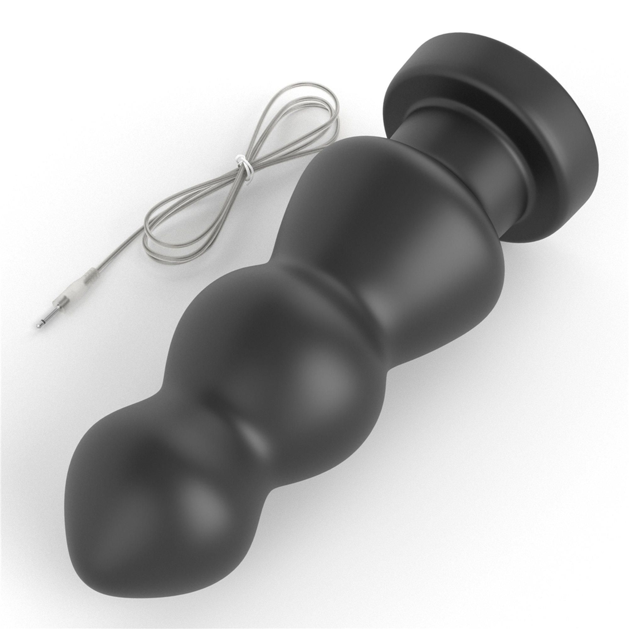 Анальна пробка LoveToy King Sized Vibrating Anal Rigger, 20 см (чорний)