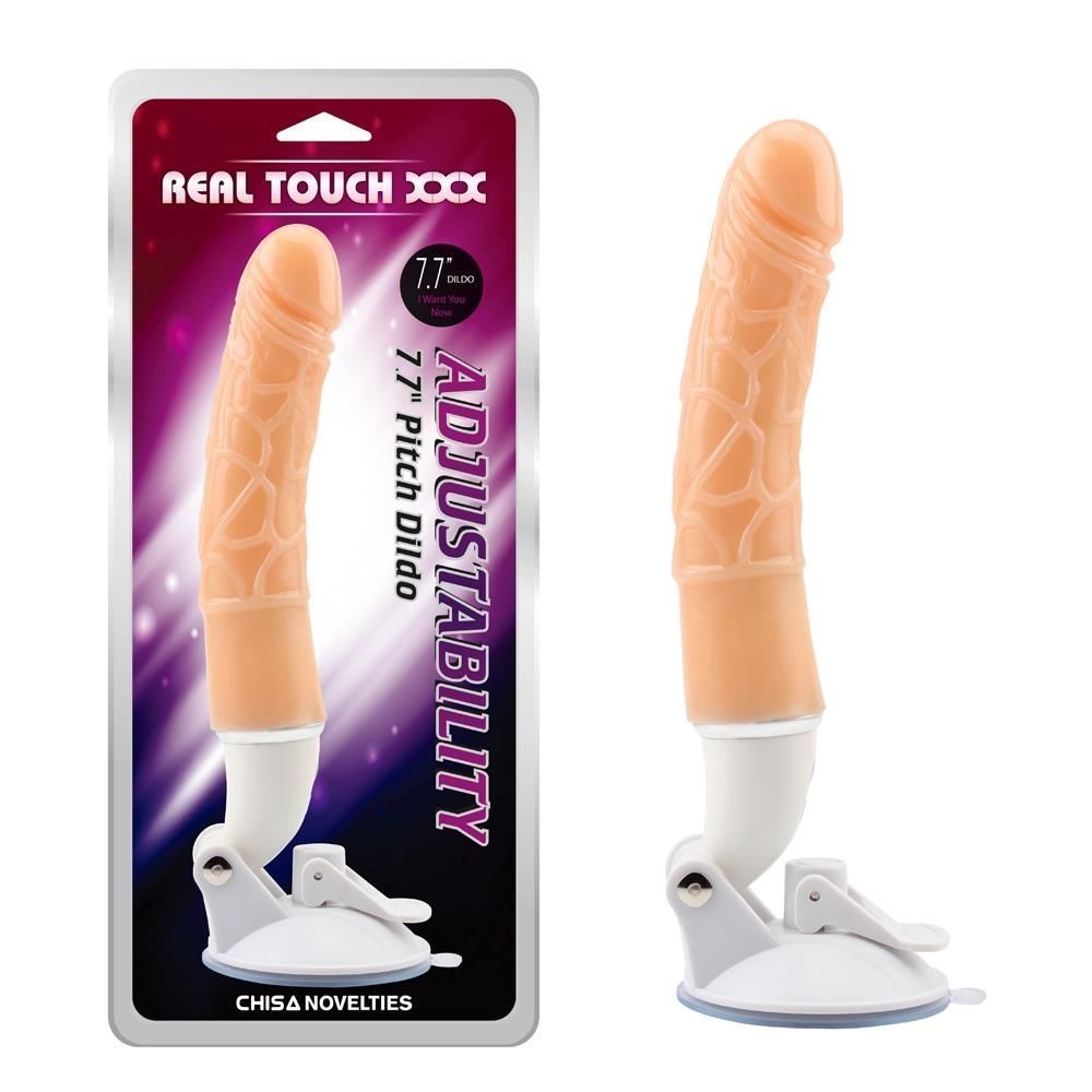 Вибратор Real Touch XXX Adjustability 7.7 Pitch Dildo, 25 см (телесный)