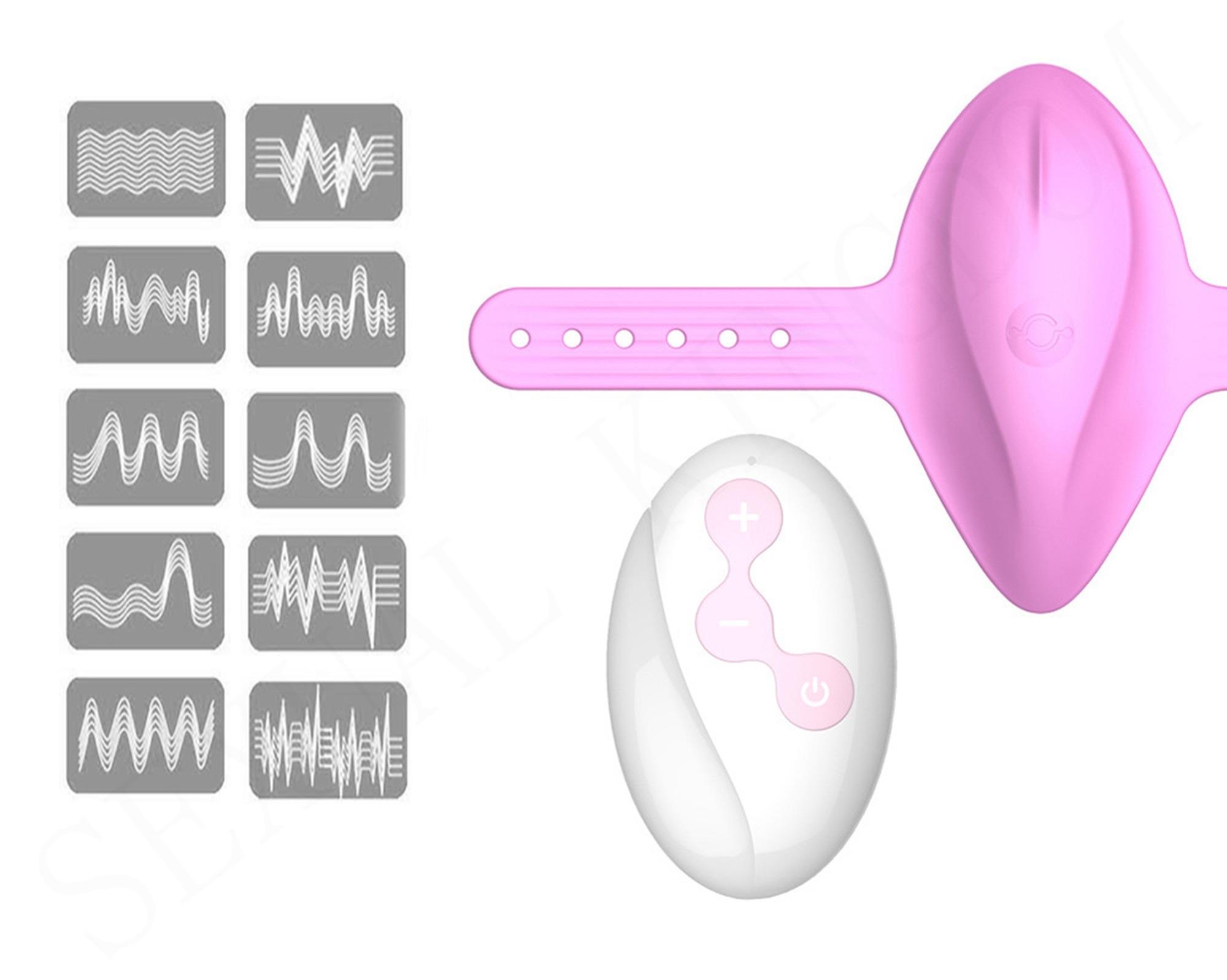Вібратор B - Series Lyla Strap on Vibrator, 4,5 см (рожевий)