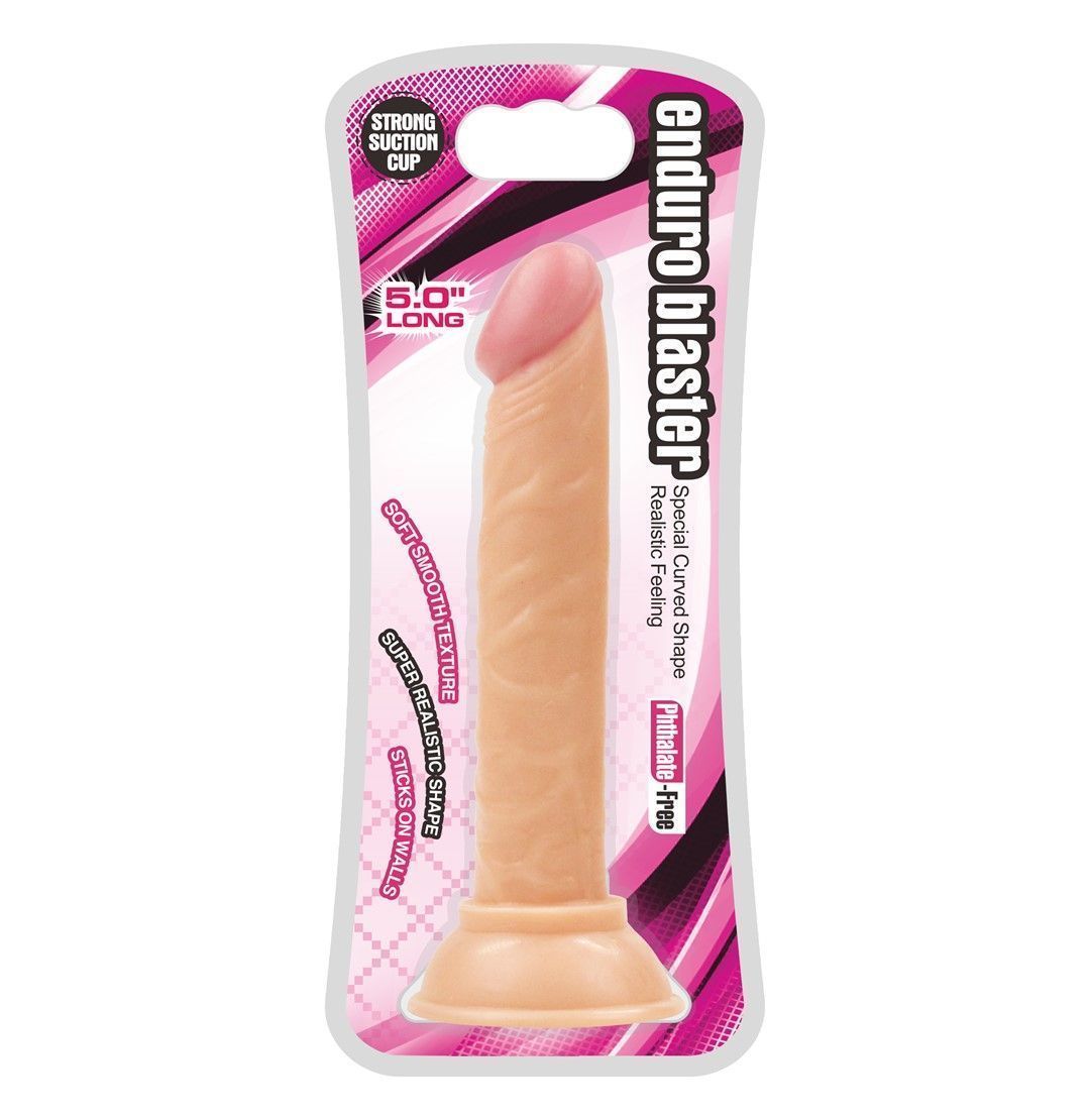 Фаллоимитатор LoveToy Enduro Blaster Realistic Dong, 14 см (телесный)