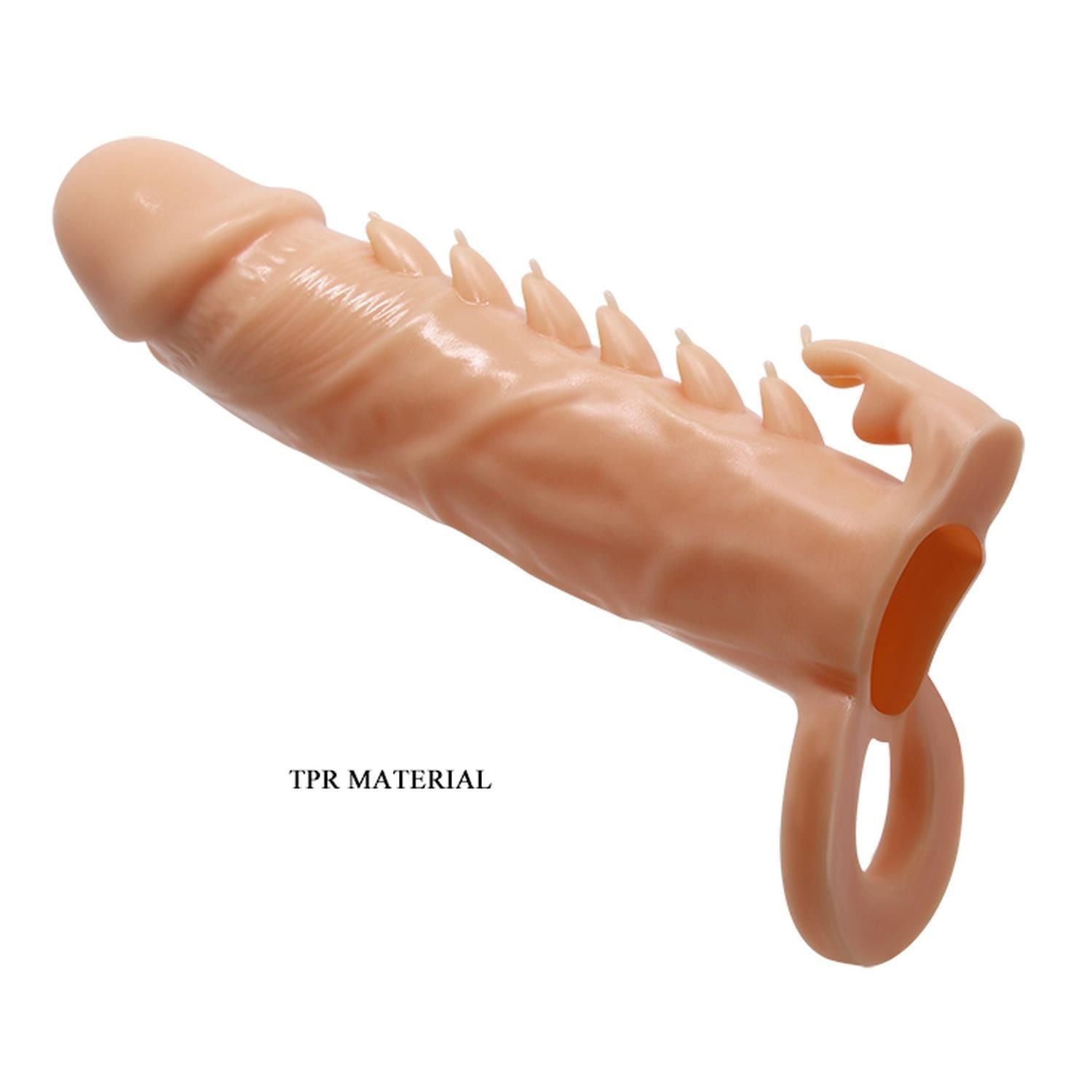 Насадка на пенис LyBaile Penis Sleeve Emmitt,16 см (телесный)