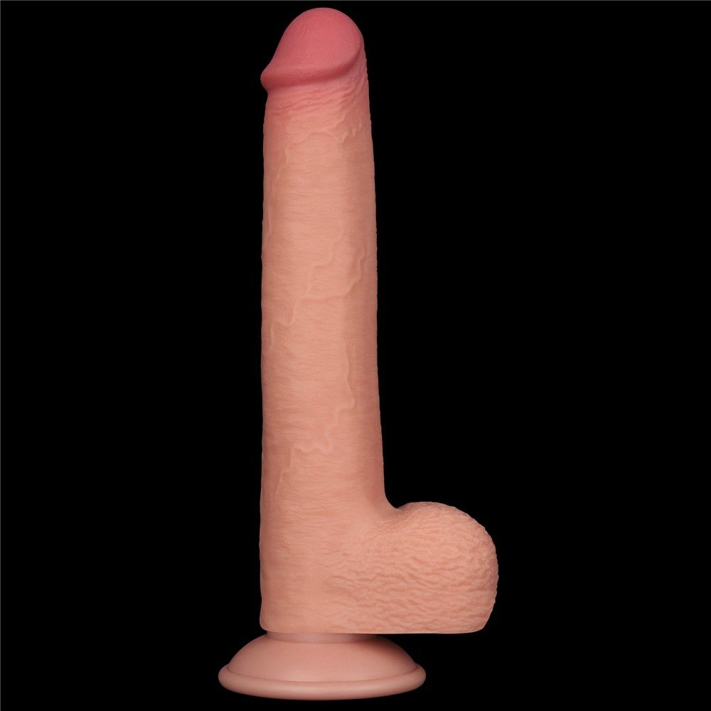 Фаллоимитатор LoveToy Sliding-Skin Dual Layer Dong, 22 см (телесный)