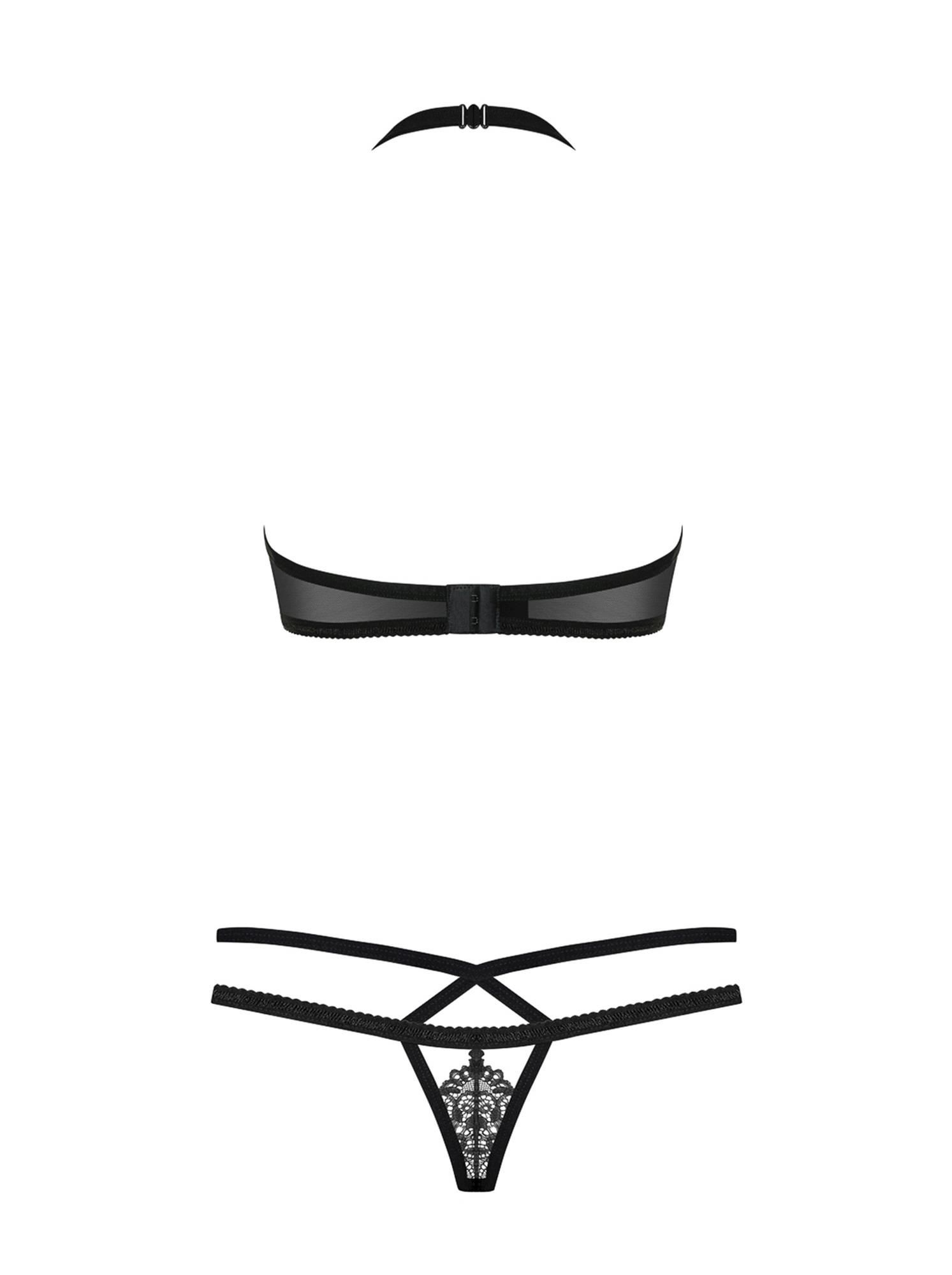 Комплект белья Obsessive 838, S/M (черный)