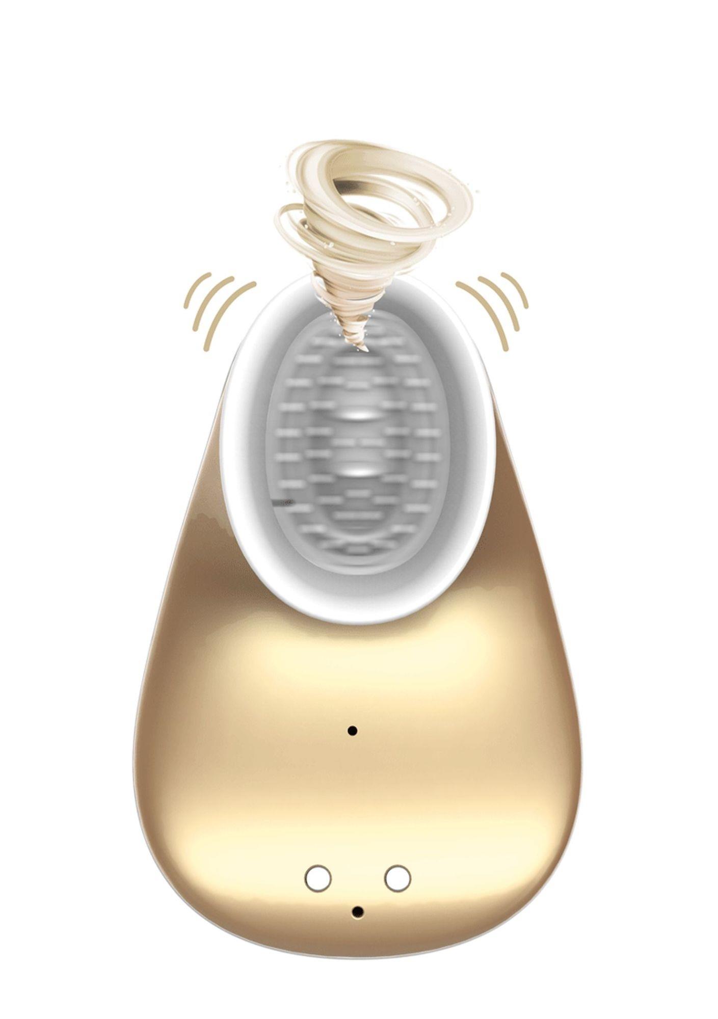Innovation Twitch - Bezdotykowy stymulator łechtaczki, Złoto, 10.5 cm