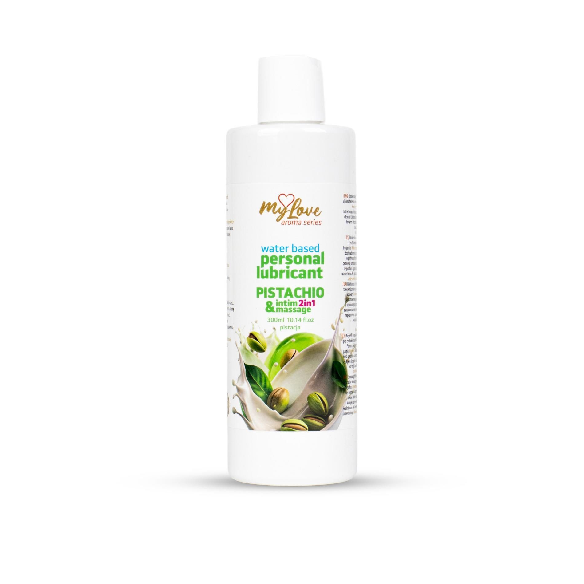 Lubrykant MyLove Aroma Series Intim&Massage 2in1 Pistachio, 300 ml