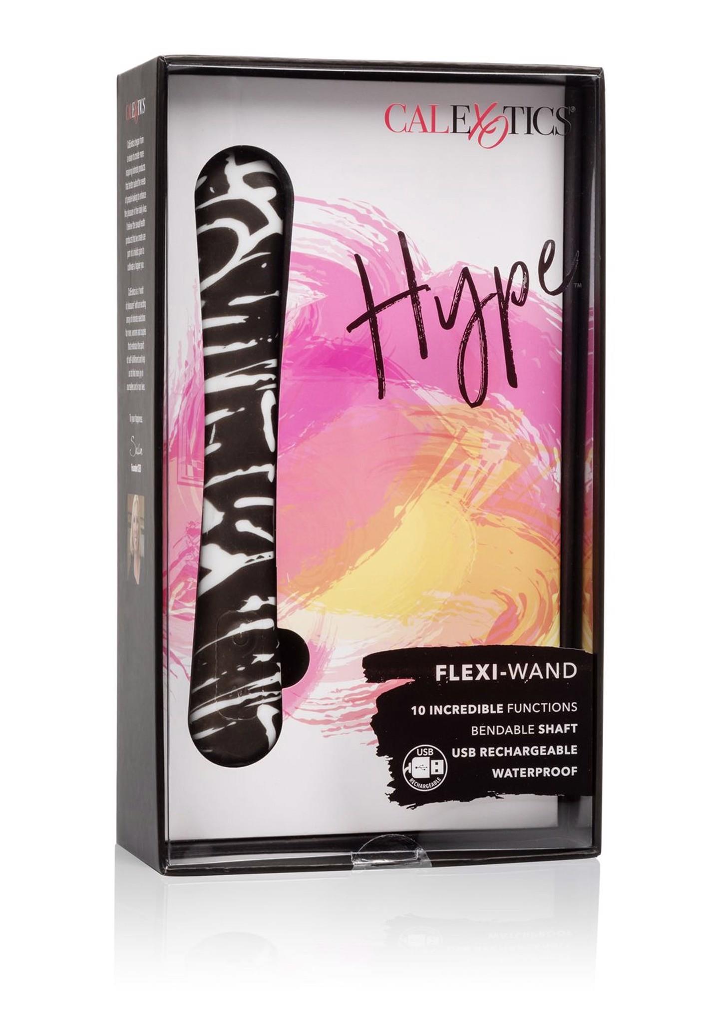 Вибратор CalExotics Hype FlexiWand, 14 см (мульти)