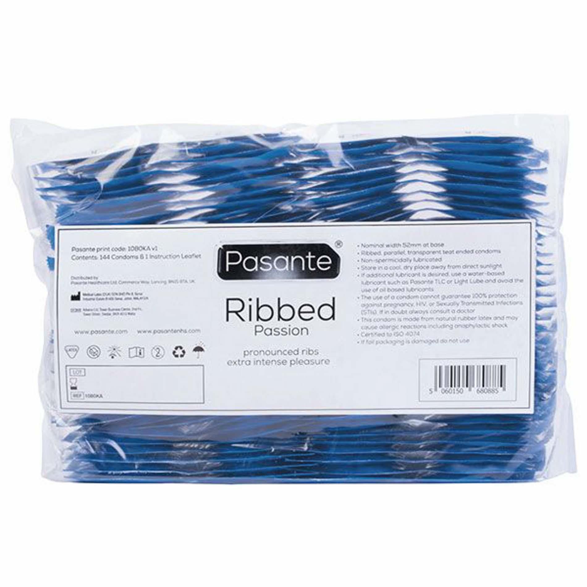 Презервативы Pasante Ribbed Passion, 144 шт