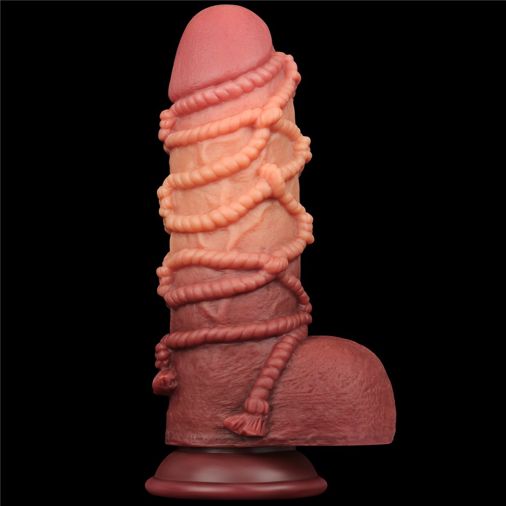 Фаллоимитатор Dual-Layered Silicone Nature Cock 9.5'', 24.5 см (коричневый)